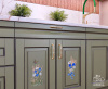 Кухонный гарнитур КАРИНА, массив березы, "Можжевельник"
